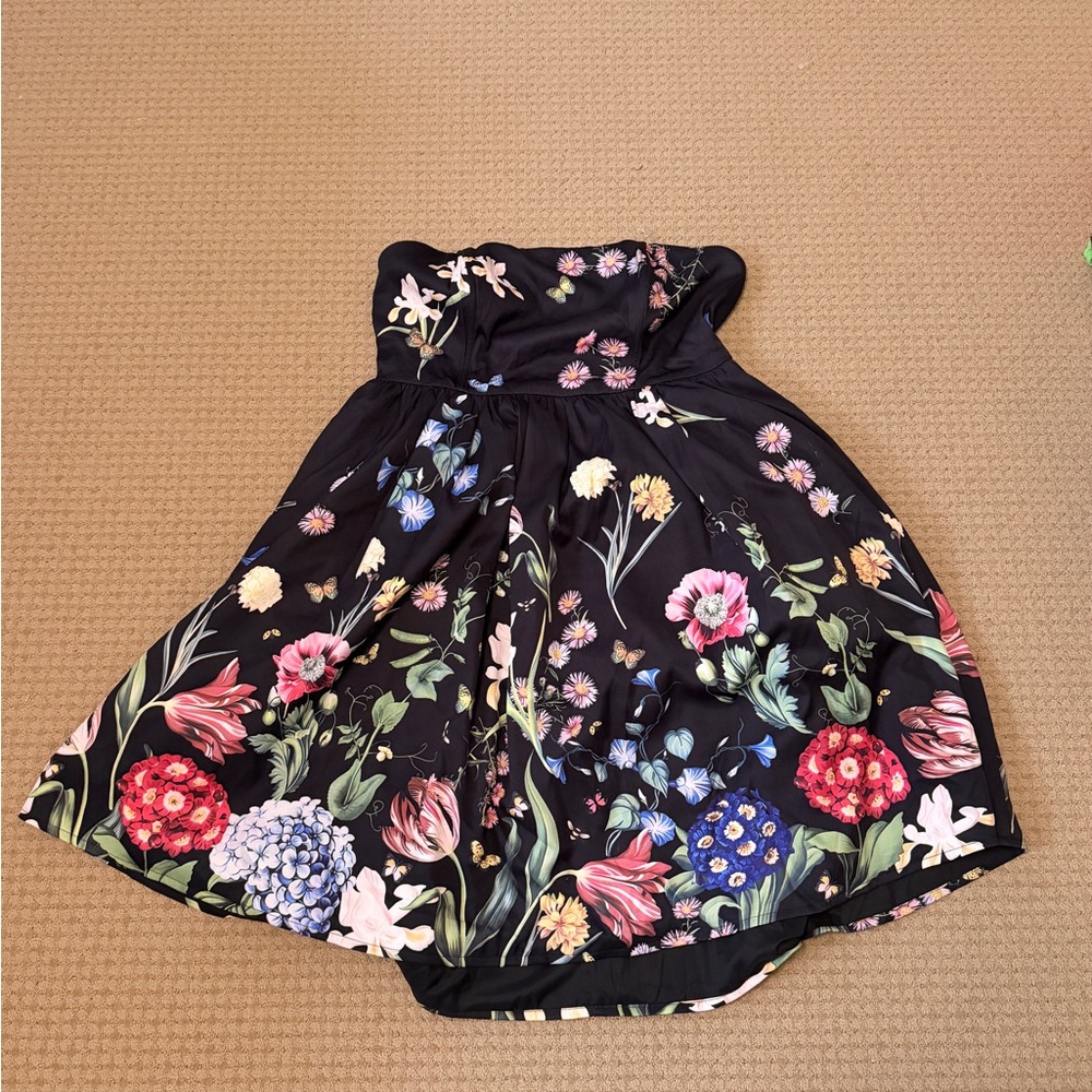 Fashion Nova Floral Black Dress